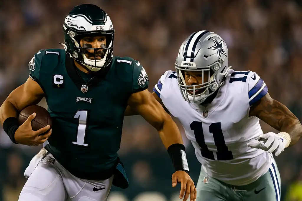 Mecz otwarcia NFL 2025/26 – Philadelphia Eagles kontra Dallas Cowboys w akcji na boisku