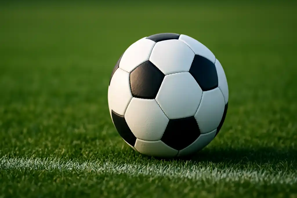 Piłka nożna na murawie boiska podczas sparingu Wisła Kraków – Puszcza Niepołomice