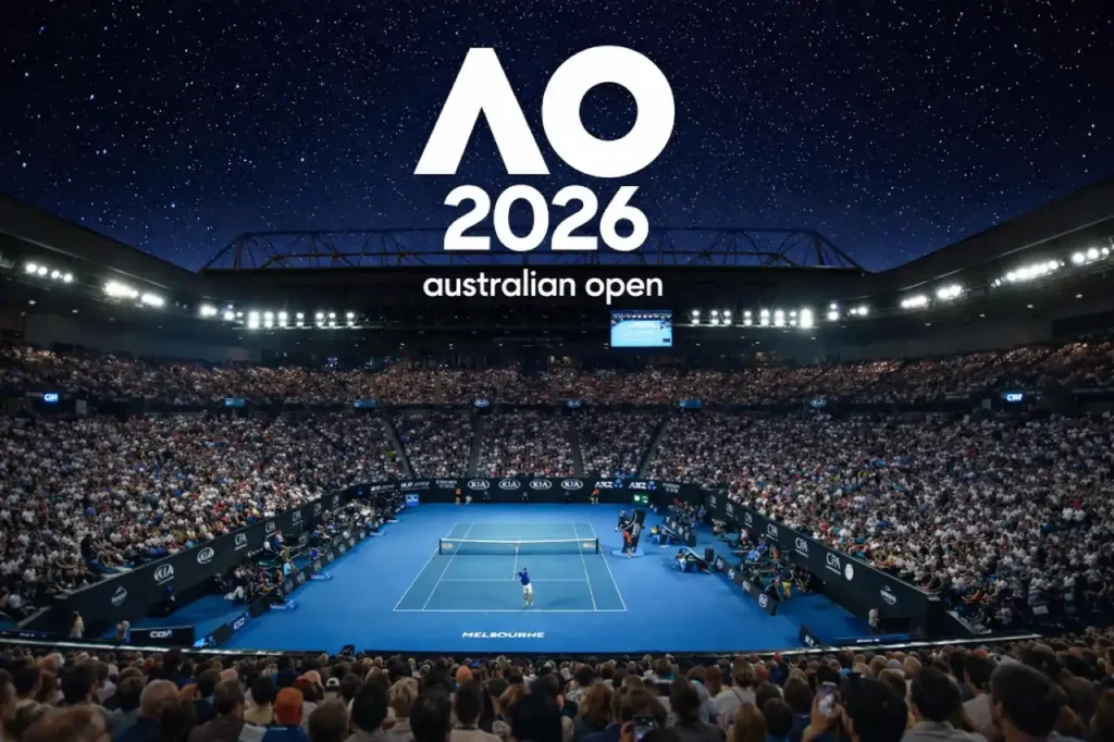 Australian Open 2026 – nocny mecz na Rod Laver Arena w Melbourne podczas turnieju wielkoszlemowego